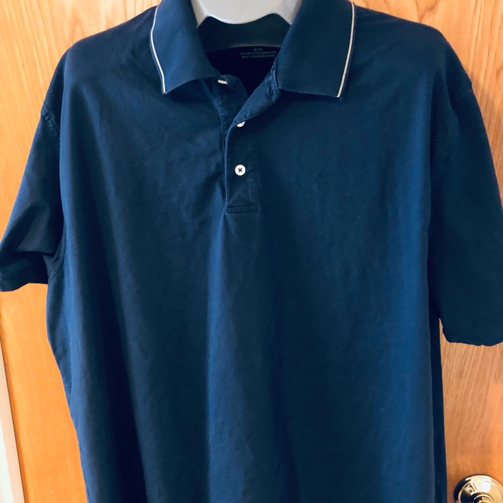 Two Men’s Big & Tall 3XL Polo Shirts, 1 Black and 1 Blue (2 for 1)